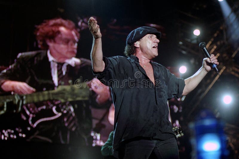 ACDC Brian Johnson, during the concert