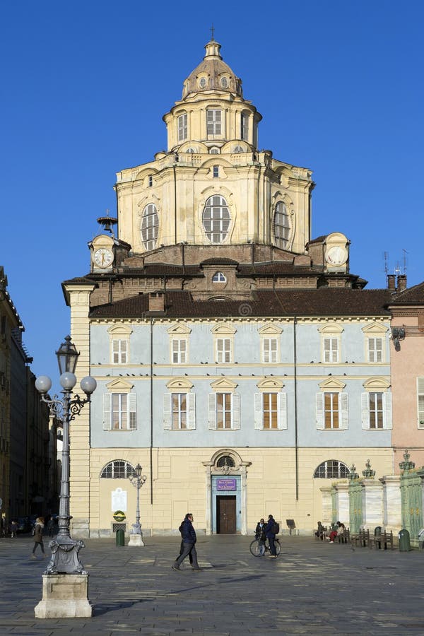 Turin - Italy - the San Lorenzo Church Editorial Stock Image - Image of ...