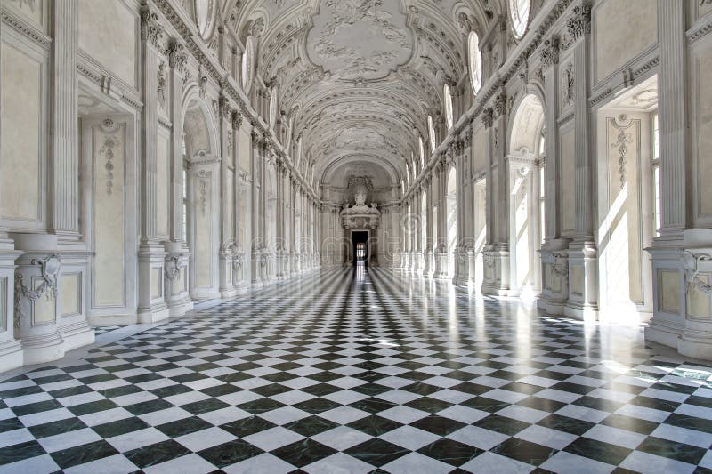 Inside the Royal house in Venaria Reale, Italy
