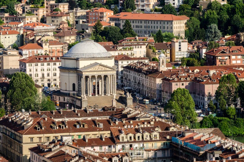 Turin (Torino), basilika av Gran Madre arkivbilder Turin (Torino), basilika av Gran Madre arkivbilder