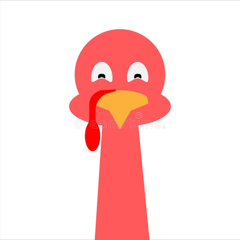 Turkey Chicken Head Vector Illustration Stock Vector Illustration of
