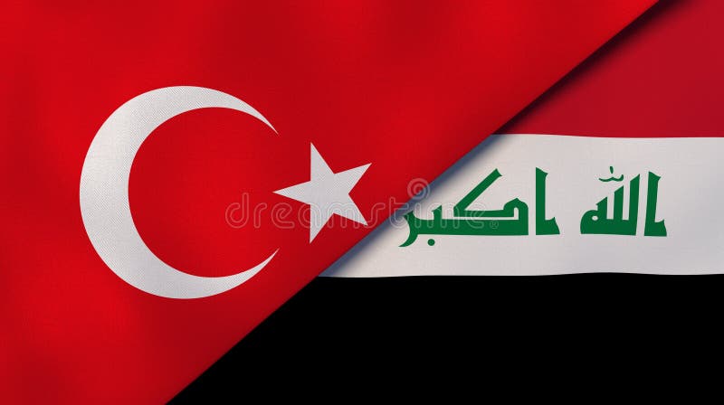 Turkey and Iraq Flags Together Textile Cloth, Fabric Texture Stock  Illustration - Illustration of independence, international: 139623268