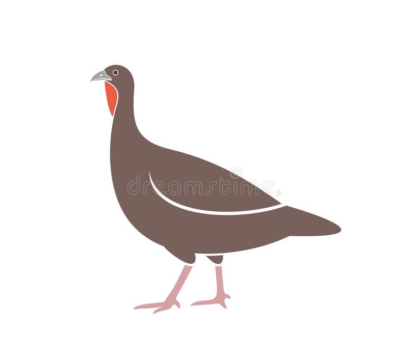 Turkey Logo. Isolated Turkey on White Background Stock Vector