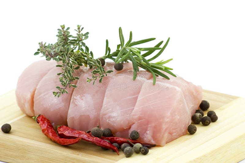 Turkey Meat with Various Herbs and Spices Stock Image Image of bird