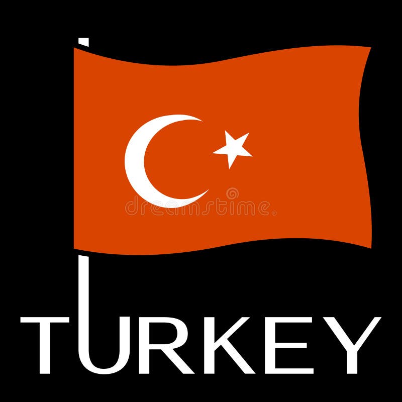 Download Turkey national flag stock vector. Illustration of element ...