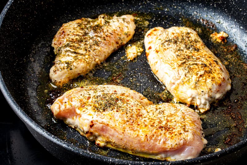 Turkey Steak Grilled in a Pan Stock Image Image of pepper, meal 188193891