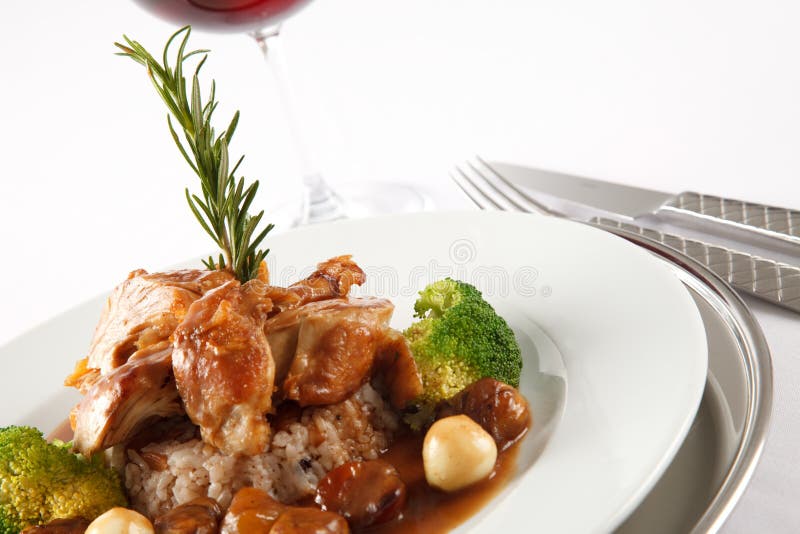 Turkey stuffed with rice stock photo. Image of meal, food 17353622