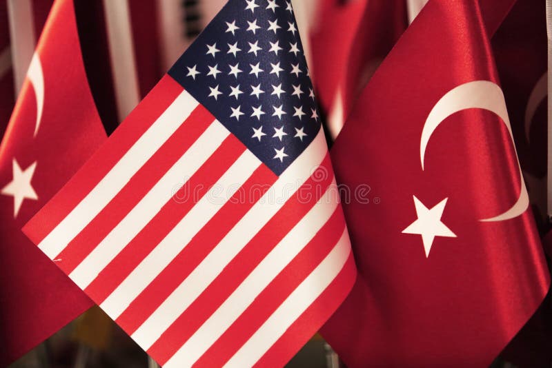 Turkey and United States of America Flags Stock Image Image of flags