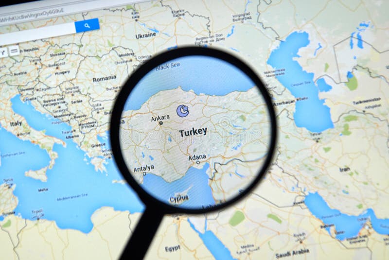 Turkiet på Google Maps