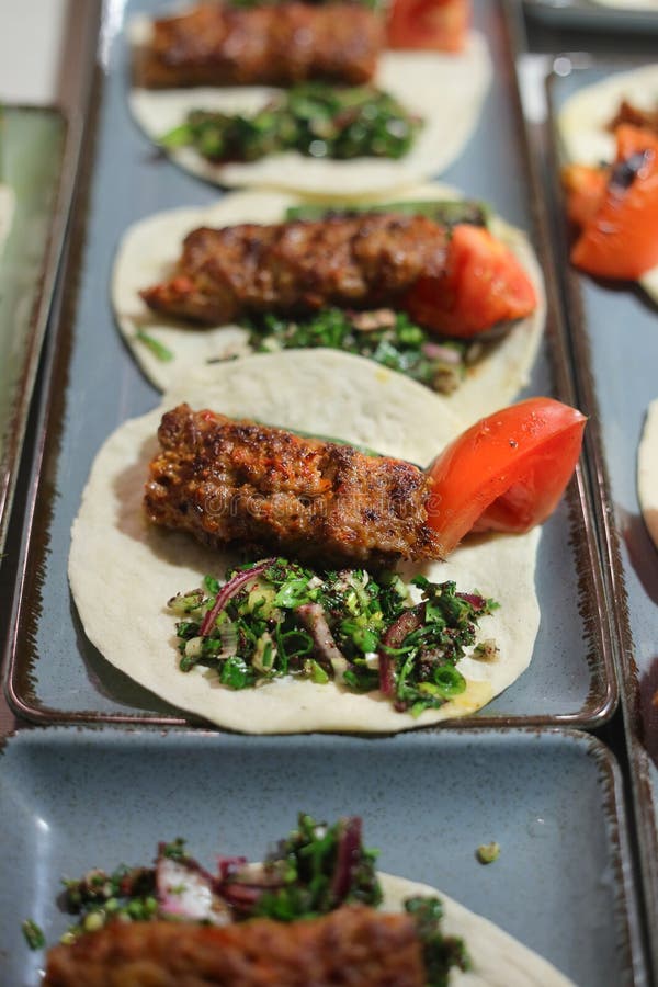 Turkish Adana Kebab on the Grill Stock Image Image of cook, adana