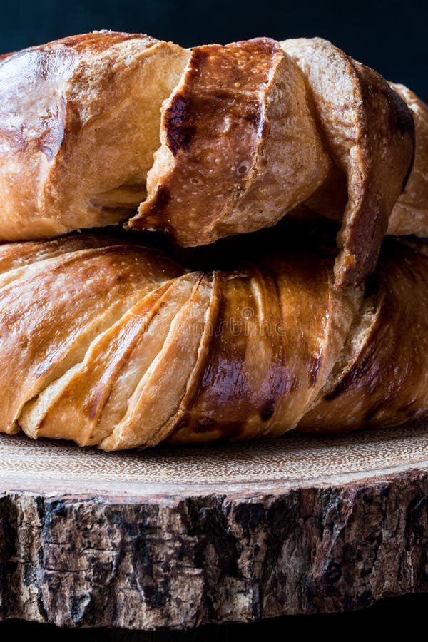 Turkish Bagel Acma / Croissant royalty free stock photos