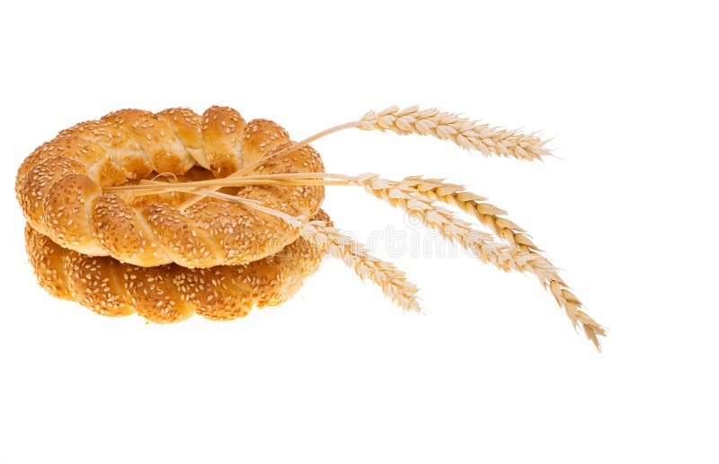 Turkish bagel isolated stock photo. Image of breakfast 274626090