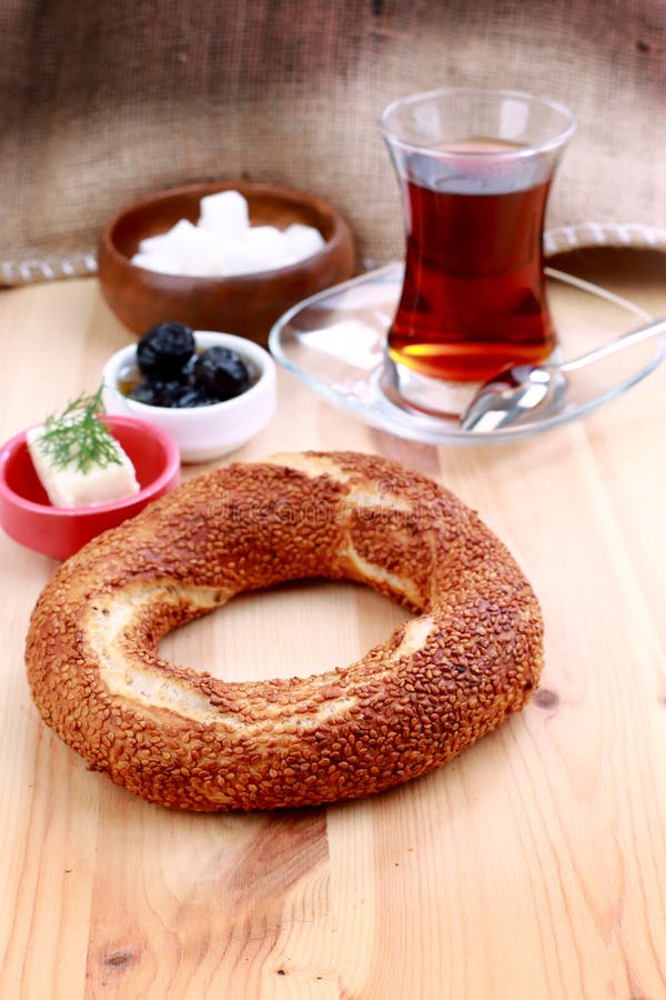 Turkish bagel stock image