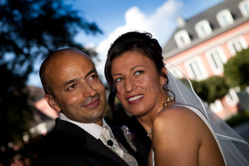 Turkish couple say yes on her wedding day. the marriage took place in germany and the honeymoon goes to tunis. this is a very attractive muslim couple in their 30s. Turkish couple say yes on her wedding day. the marriage took place in germany and the honeymoon goes to tunis. this is a very attractive muslim couple in their 30s.