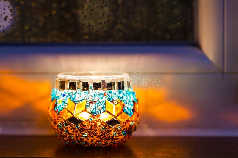 Turkish Candle Holders, Grand Bazaar, Istanbul, Turkey Stock Photo