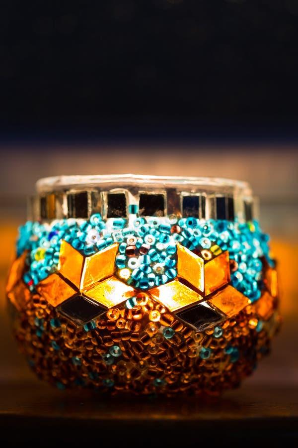 Turkish Candle Holders, Grand Bazaar, Istanbul, Turkey Stock Photo