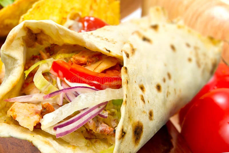 Turkish Chicken Doner Kebab Stock Photo Image of kebab, meat 26416118