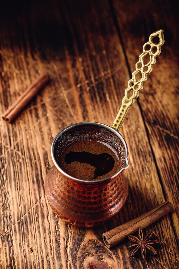 Turkish Coffee with Cinnamon and Anise Stock Photo Image of badian
