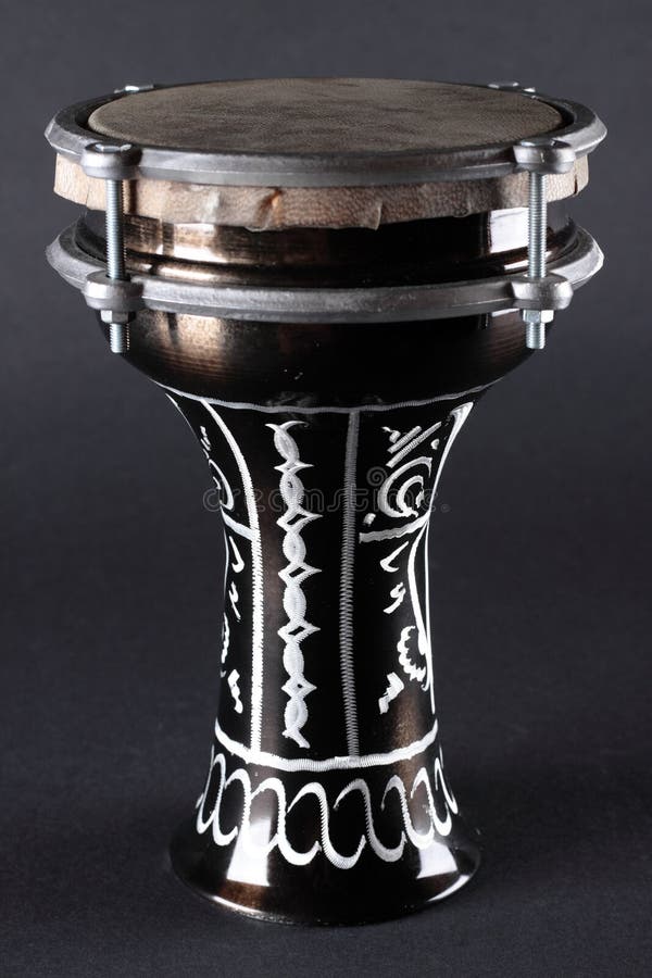 Turkish drum on black stock image. Image of turkish, drumming 18324617