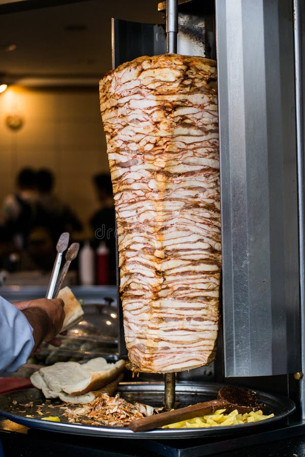 Turkish Fast Food Skewered Chicken doner kebab