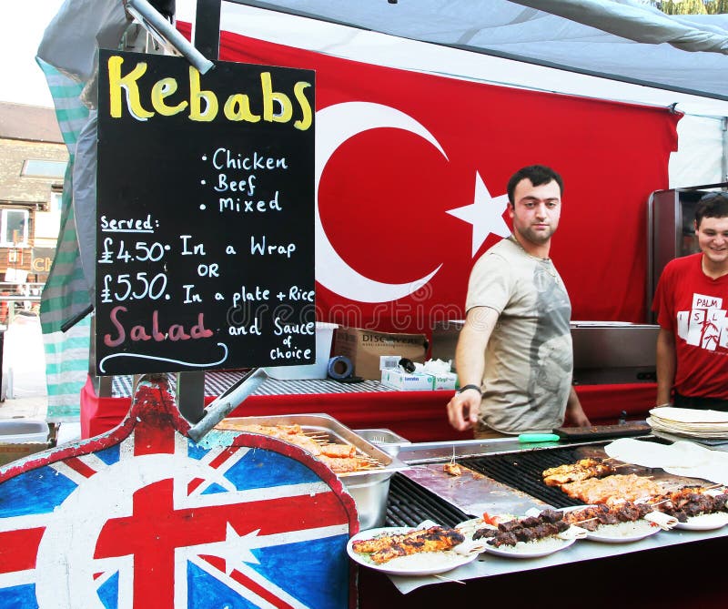 Turkish Food in Camden Market Editorial Stock Photo Image of dishes