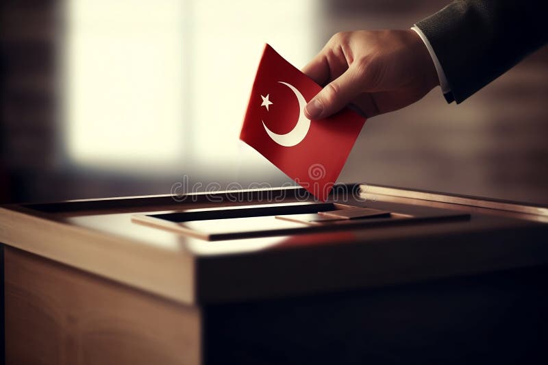 Turkish General Elections 2023. Generative AI Stock Illustration