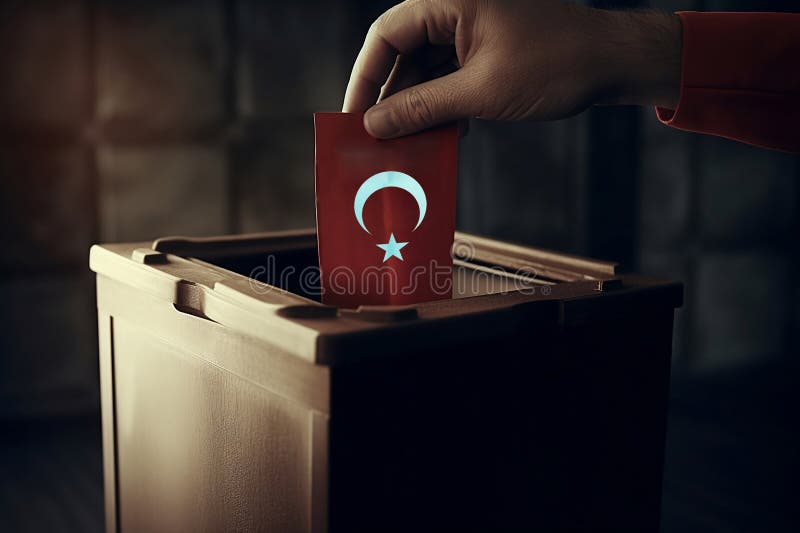 Turkish General Elections 2023. Generative AI Stock Illustration