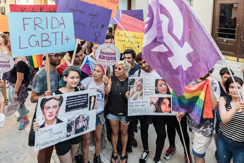 Turkish Lgbt Supporters Group Join For Walking Editorial Stock Image