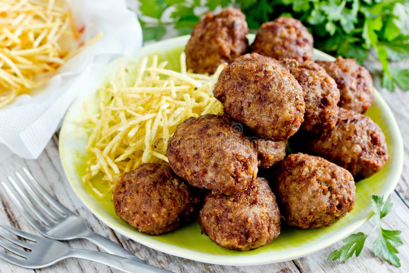 Turkish Meatballs Kuru Kofte Stock Photo - Image of meal, meatball ...