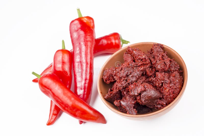 Turkish Pepper Paste, Red Pepper Salca on the White Background Stock Photo Image of turkey