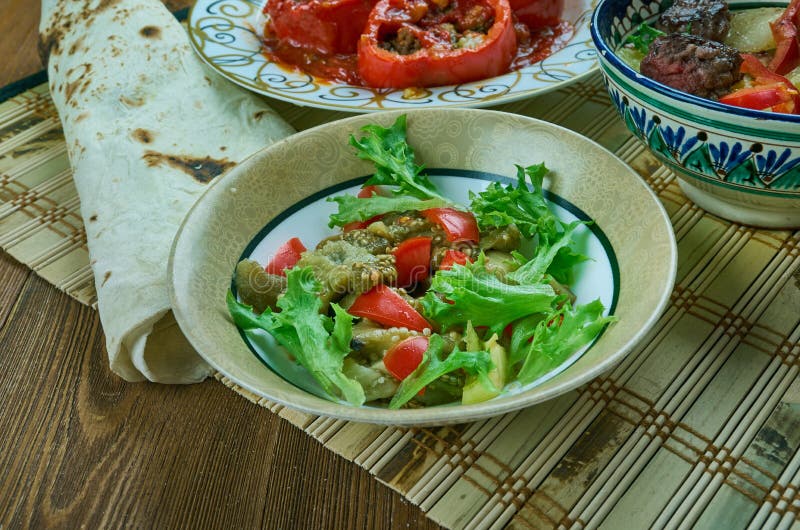Turkish Salad with Eggplant Stock Photo Image of patlican, menu 98099280