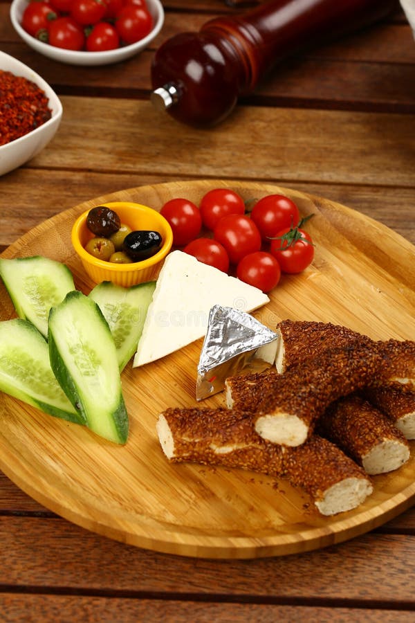 Turkish sesame bagel simit royalty free stock photography