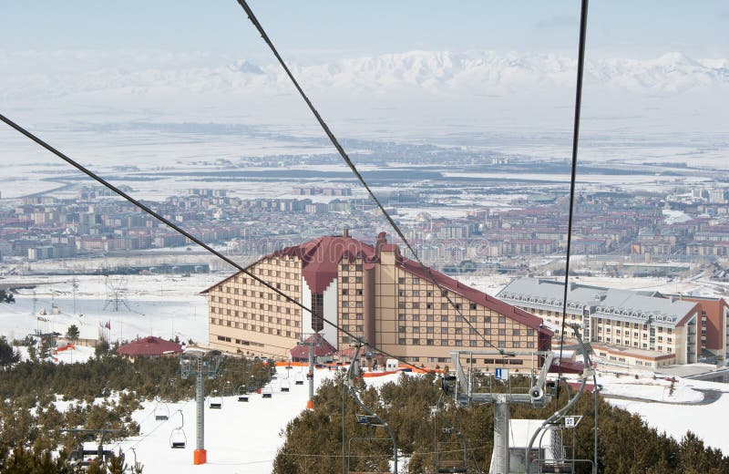 Turkish ski resort. Palandoken. Erzurum