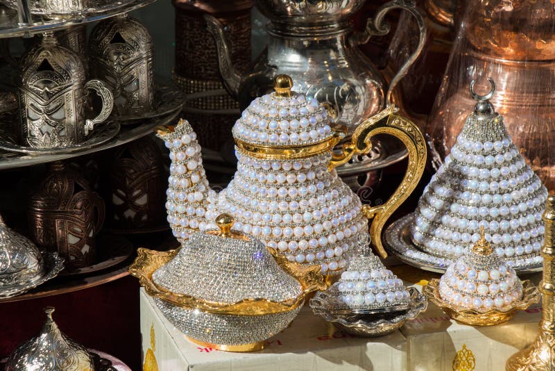 Turkish Tea Pot Made in a Traditional Style Stock Photo Image of glass, ceremony 144591536