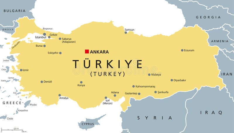 Turkey Political Map Capital Ankara Stock Illustrations – 147 Turkey ...