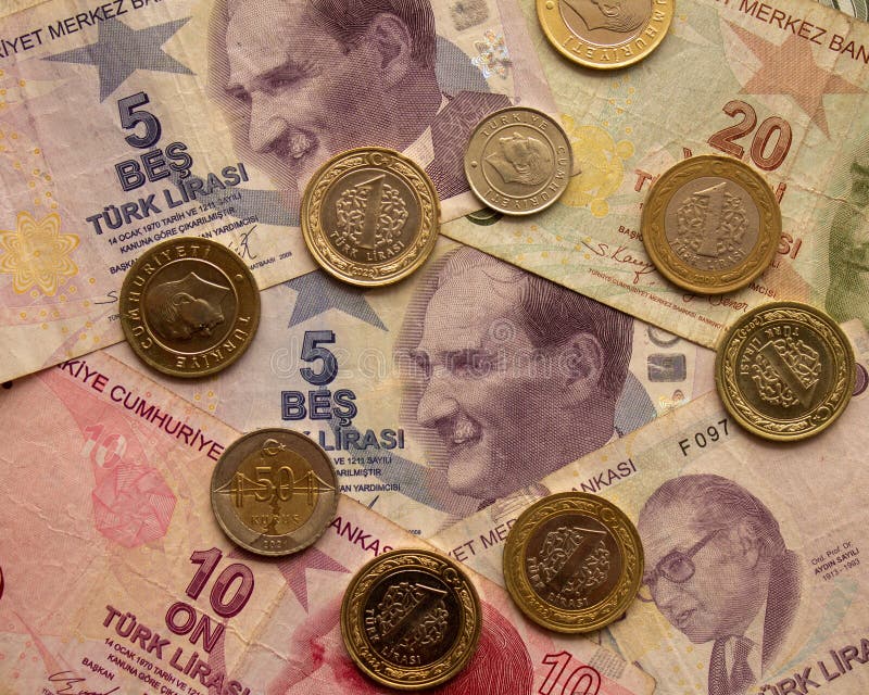 Turks geld chartaal geld bankbiljetten en munten ataturier