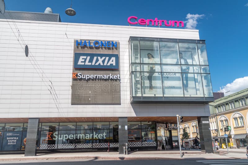 Centrum Shopping Mall in City Centre of Turku Editorial Stock Image