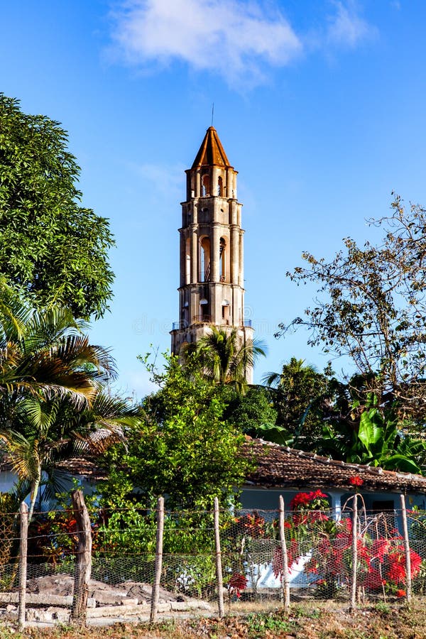 Turm Manaca Iznaga in Valle de Los Ingenios, Trinidad, Kuba: stockfotografie Turm Manaca Iznaga in Valle de Los Ingenios, Trinidad, Kuba: stockfotografie