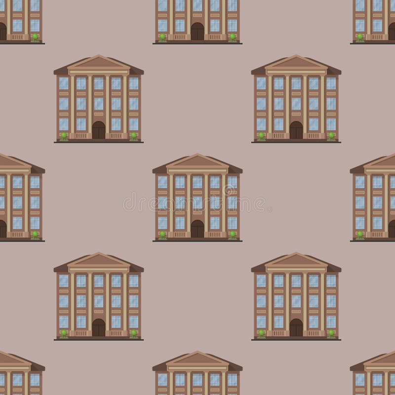 Turmbüroarchitektur der Stadtgebäude Musterhausgeschäftswohnungsausgangsfassadenvektor der modernen nahtloser stock abbildung Turmbüroarchitektur der Stadtgebäude Musterhausgeschäftswohnungsausgangsfassadenvektor der modernen nahtloser stock abbildung