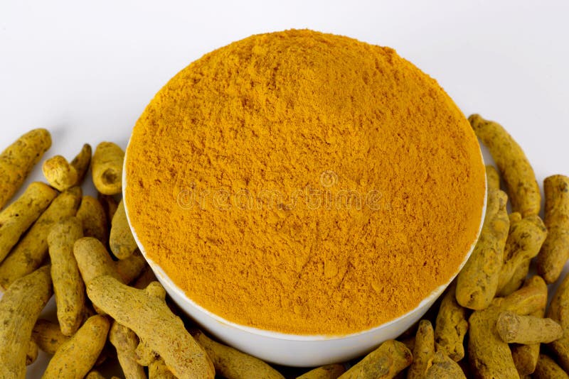 Turmeric powder royalty free stock photos