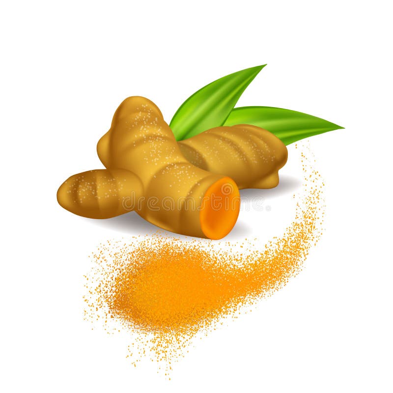 Turmeric and Green Color Abstract Based Seamless Flower and Leaves