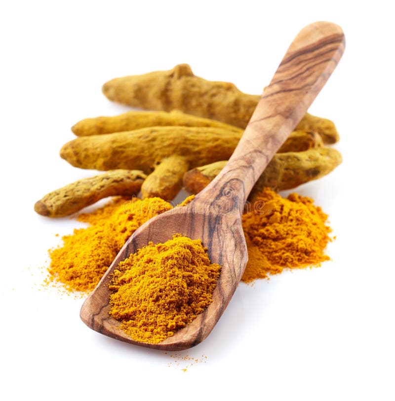 Turmeric root with powder stock photo. Image of curry 105124136