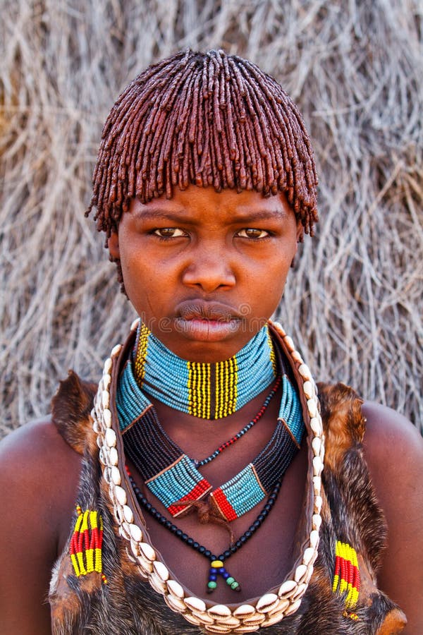 Primitive Hamar Lady in Omo Valley in Ethiopia Editorial Photo - Image ...