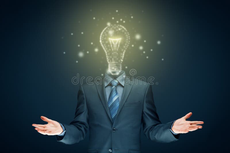 Turn on creativity, idea and intelligence concepts stock image Turn on creativity, idea and intelligence concepts stock image