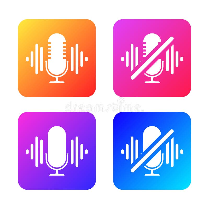 Podcast Icon Color Studio Table is a Microphone with Sound Wave Wave  Symbols. Webcast Audio Recording Concept Logo Stock Vector - Illustration  of isometric, logo: 149472735
