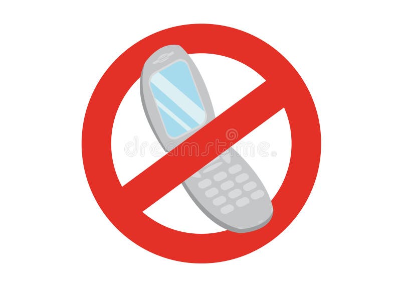 Turn off your mobile phone stock vector. Illustration of open - 9441744