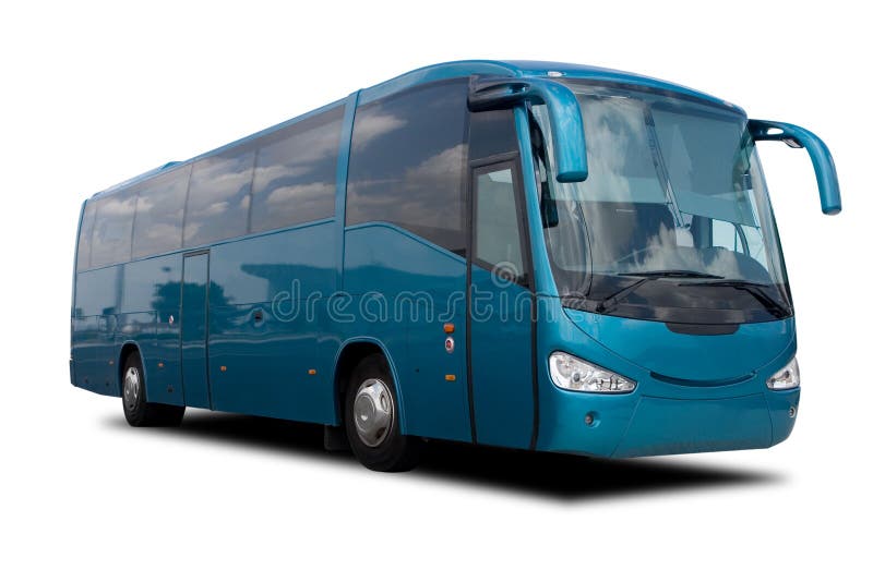 Turnerar den blåa bussen för aqua