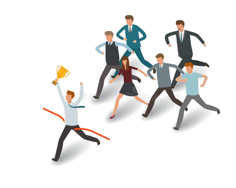 turniejowego pojęcia odosobniony biel Biznesmen i grupa ludzie biznesu biega cel Ewidencyjna wykresu wektoru ilustracja ilustracji turniejowego pojęcia odosobniony biel Biznesmen i grupa ludzie biznesu biega cel Ewidencyjna wykresu wektoru ilustracja ilustracji