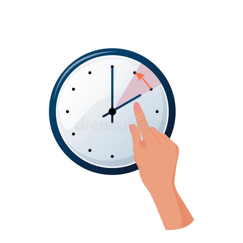 Change clock icon. Turning to winter or summer time. 21479213 Vector Art at  Vecteezy