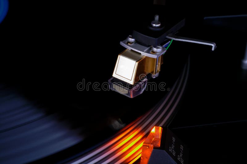 Turntable Vinyl Disk Pickup Cartridge Stock Image Image of speed